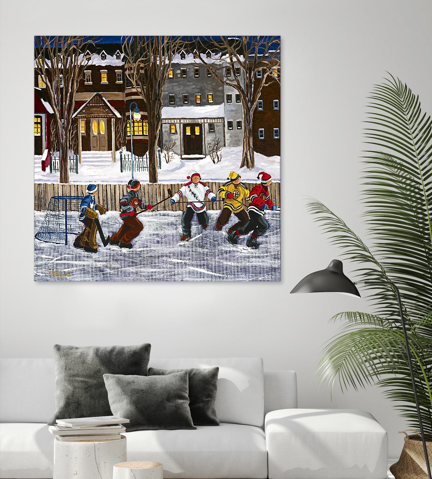 Sans titre by Nicole Laporte on GIANT ART - red winter scenes