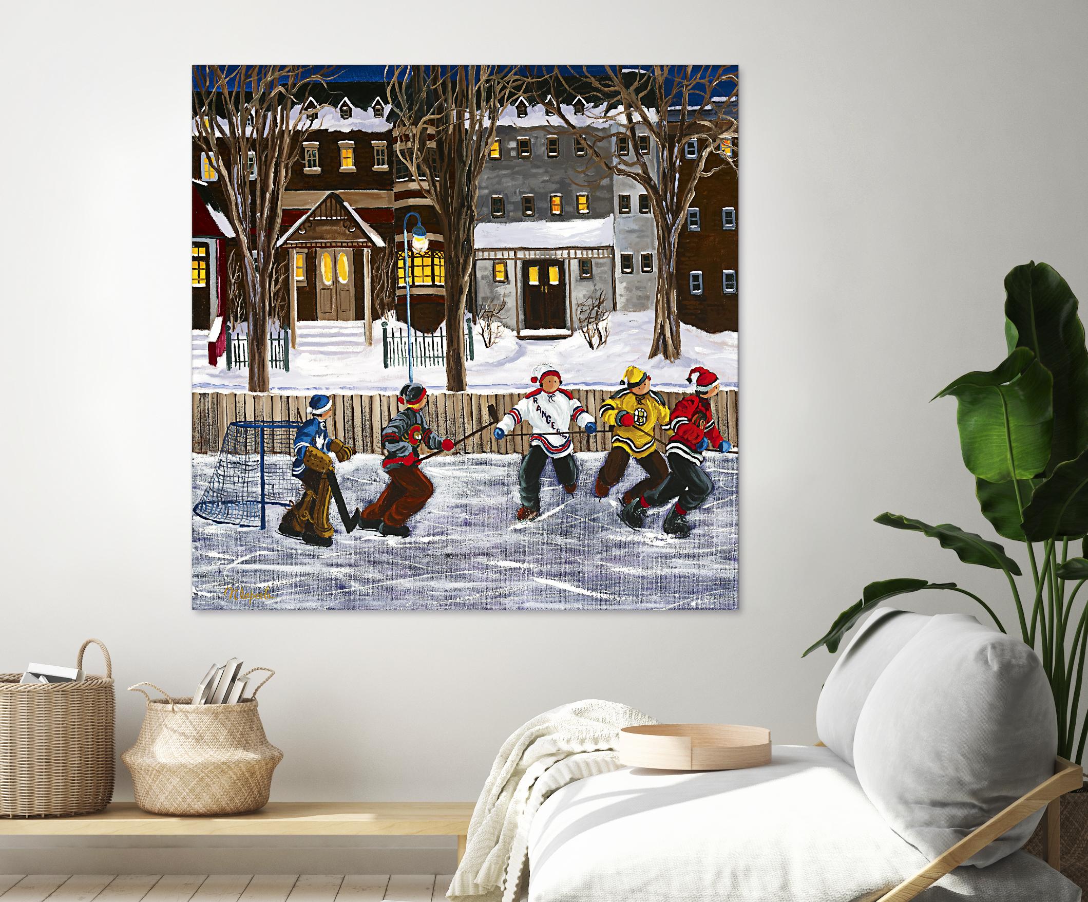 Sans titre by Nicole Laporte on GIANT ART - red winter scenes