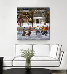 Sans titre by Nicole Laporte on GIANT ART - red winter scenes