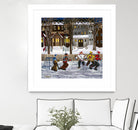 Sans titre by Nicole Laporte on GIANT ART - red winter scenes