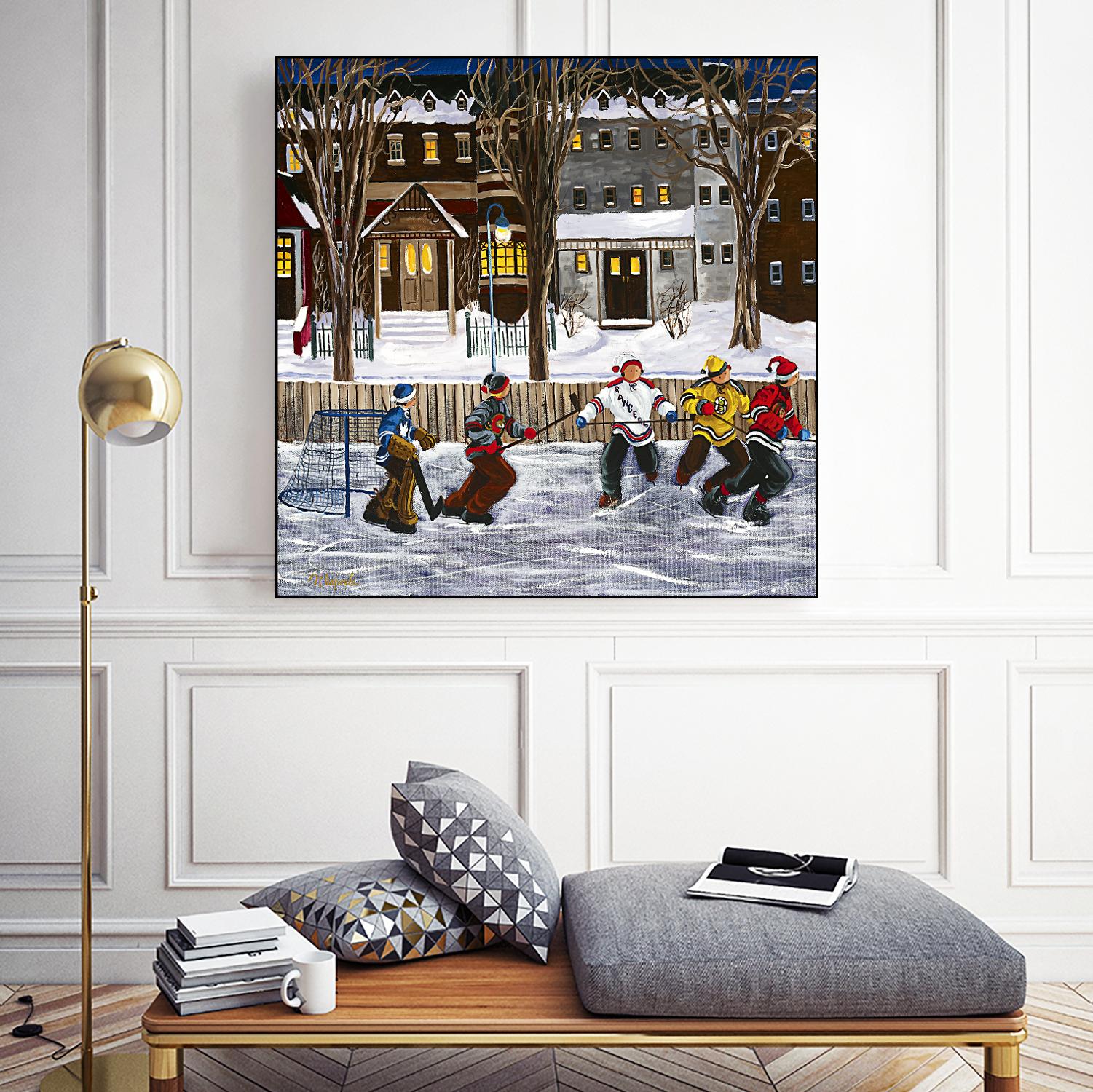 Sans titre by Nicole Laporte on GIANT ART - red winter scenes