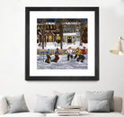 Sans titre by Nicole Laporte on GIANT ART - red winter scenes