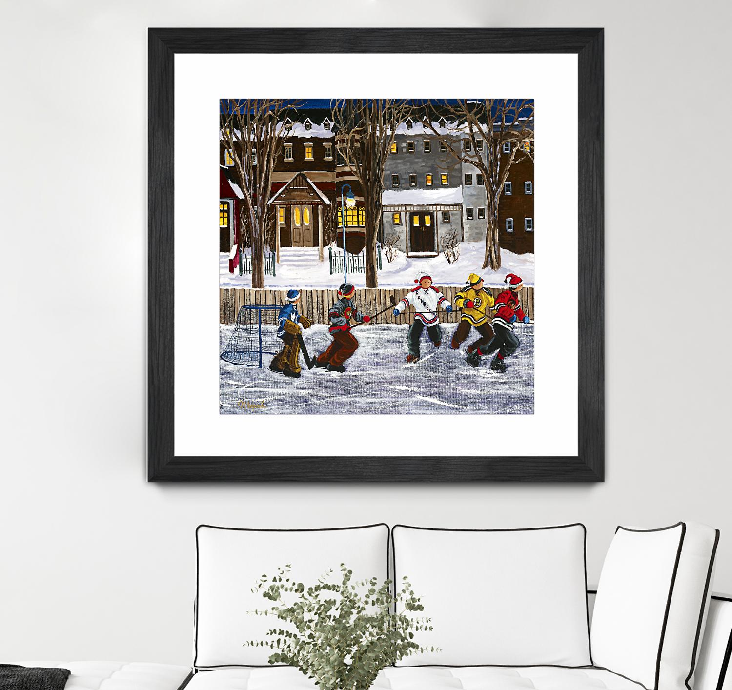 Sans titre by Nicole Laporte on GIANT ART - red winter scenes