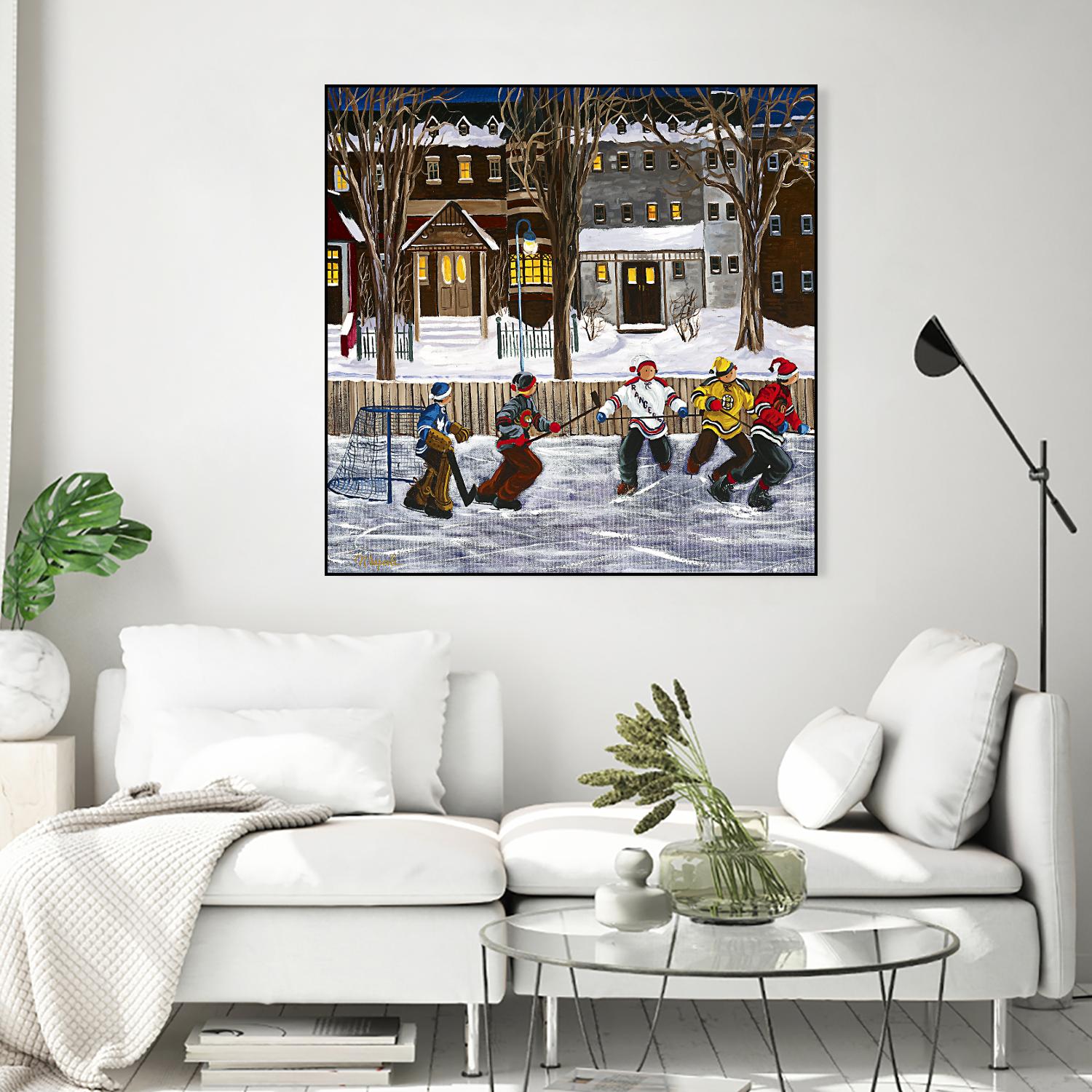 Sans titre by Nicole Laporte on GIANT ART - red winter scenes
