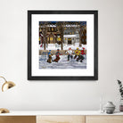 Sans titre by Nicole Laporte on GIANT ART - red winter scenes