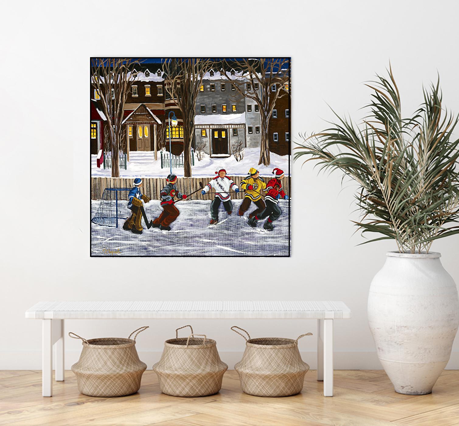 Sans titre by Nicole Laporte on GIANT ART - red winter scenes