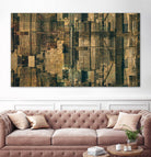 Urban Patchwork II by Jean-François Dupuis on GIANT ART - beige city scene