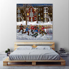 After School 1 by Nicole Laporte on GIANT ART - white art for kids  hockey