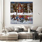 After School 1 by Nicole Laporte on GIANT ART - white art for kids  hockey