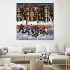 After School 1 by Nicole Laporte on GIANT ART - white art for kids  hockey