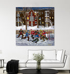 After School 1 by Nicole Laporte on GIANT ART - white art for kids  hockey