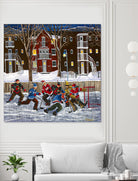 After School 1 by Nicole Laporte on GIANT ART - white art for kids  hockey