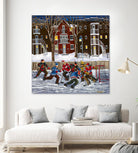 After School 1 by Nicole Laporte on GIANT ART - white art for kids  hockey