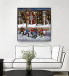 After School 1 by Nicole Laporte on GIANT ART - white art for kids  hockey