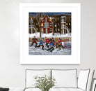 After School 1 by Nicole Laporte on GIANT ART - white art for kids  hockey
