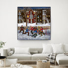 After School 1 by Nicole Laporte on GIANT ART - white art for kids  hockey