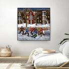 After School 1 by Nicole Laporte on GIANT ART - white art for kids  hockey