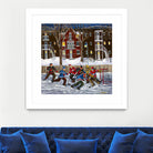 After School 1 by Nicole Laporte on GIANT ART - white art for kids  hockey