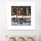 After School 1 by Nicole Laporte on GIANT ART - white art for kids  hockey