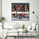 After School 1 by Nicole Laporte on GIANT ART - white art for kids  hockey