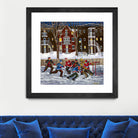After School 1 by Nicole Laporte on GIANT ART - white art for kids  hockey