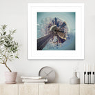 City Center I by Jean-François Dupuis on GIANT ART - blue city scene buildings