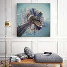 City Center I by Jean-François Dupuis on GIANT ART - blue city scene buildings