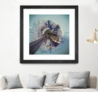 City Center I by Jean-François Dupuis on GIANT ART - blue city scene buildings