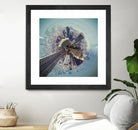 City Center I by Jean-François Dupuis on GIANT ART - blue city scene buildings