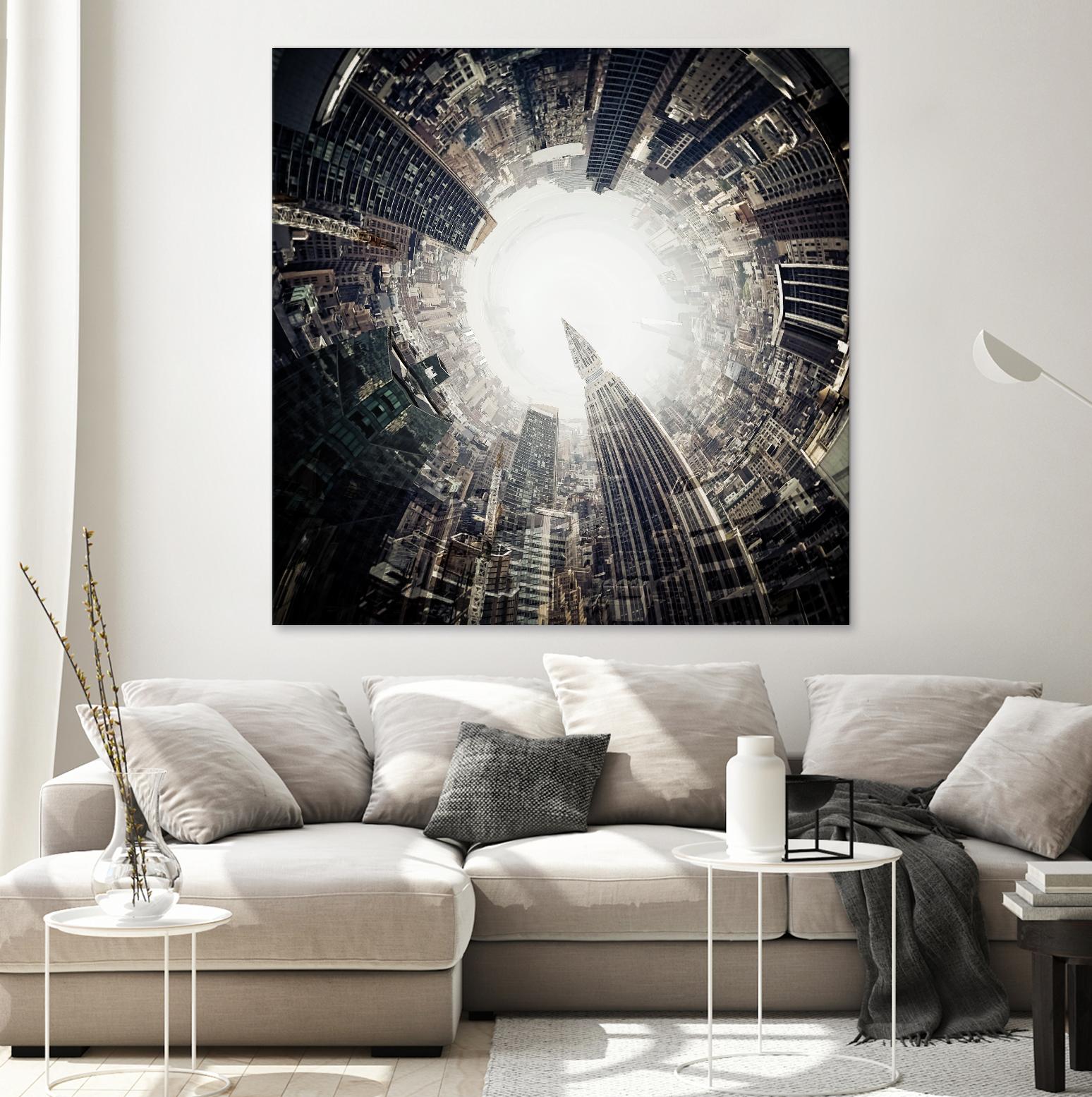 City Center II by Jean-François Dupuis on GIANT ART - white city scene ville