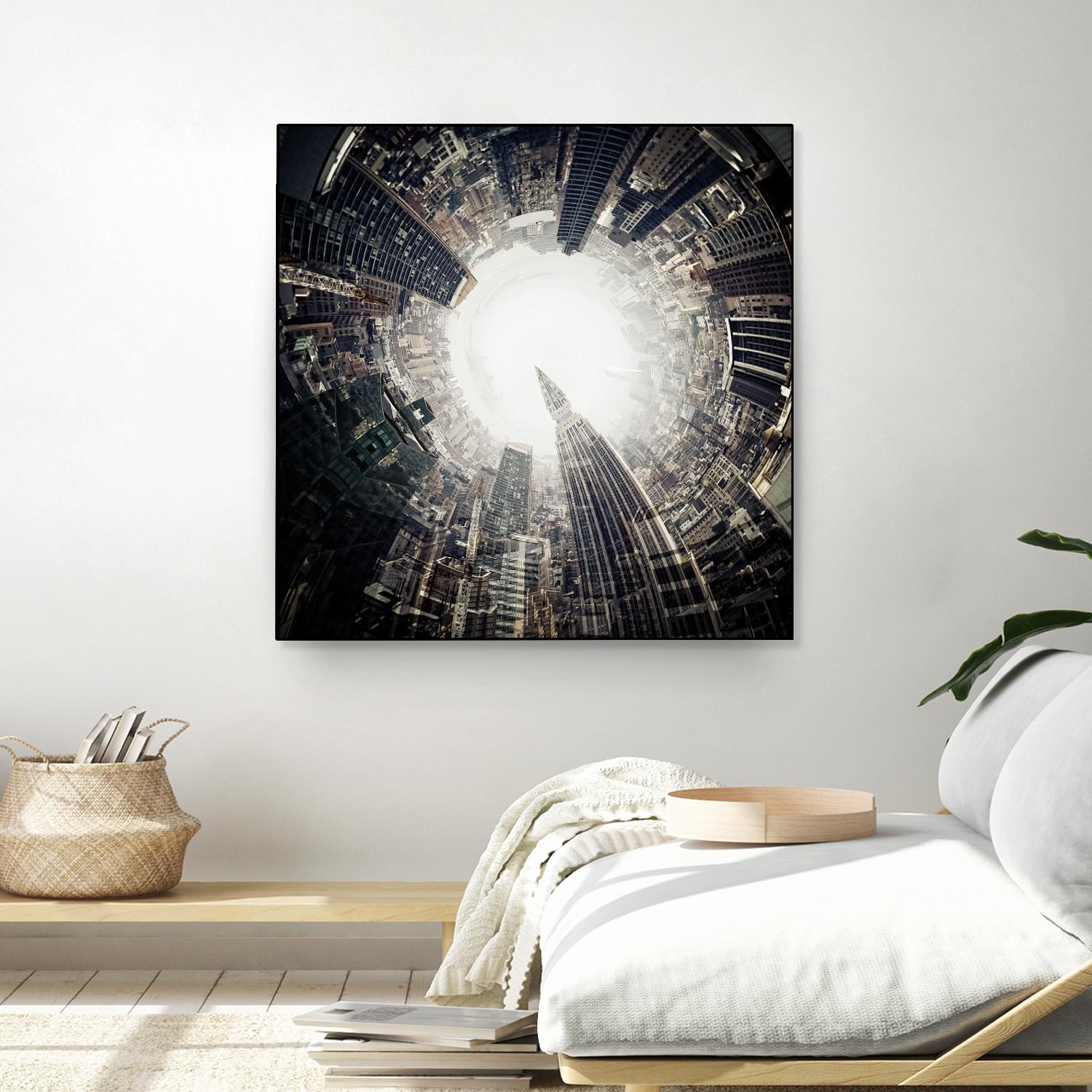 City Center II by Jean-François Dupuis on GIANT ART - white city scene ville