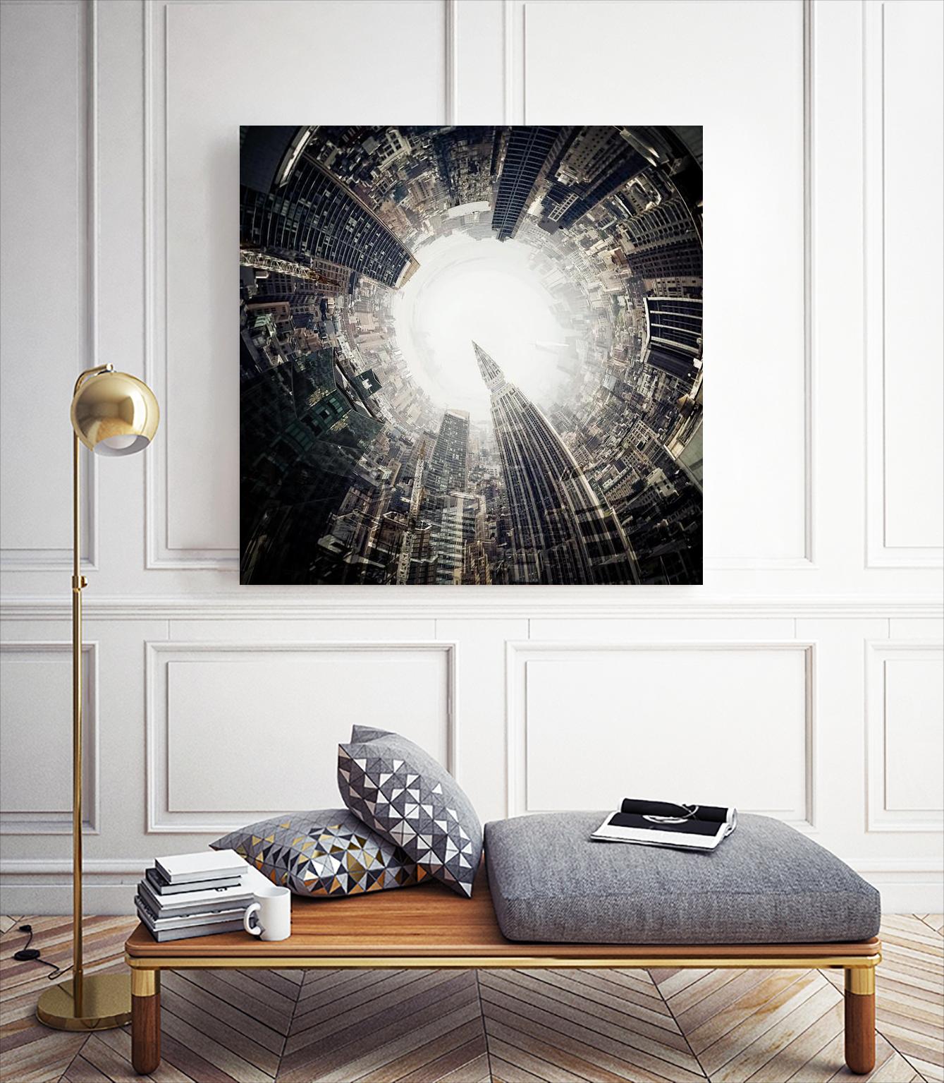 City Center II by Jean-François Dupuis on GIANT ART - white city scene ville