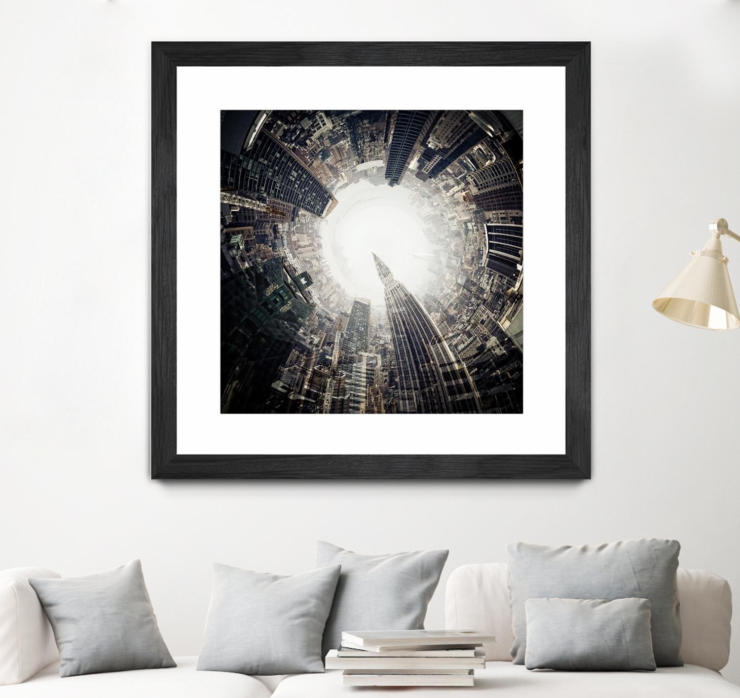 City Center II by Jean-François Dupuis on GIANT ART - white city scene ville