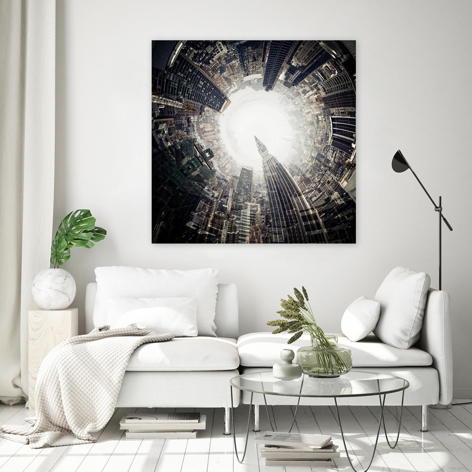 City Center II by Jean-François Dupuis on GIANT ART - white city scene ville