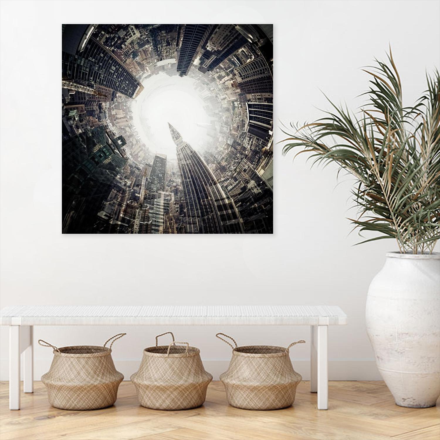 City Center II by Jean-François Dupuis on GIANT ART - white city scene ville