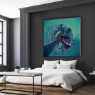 City Center III by Jean-François Dupuis on GIANT ART - turquoise city scene