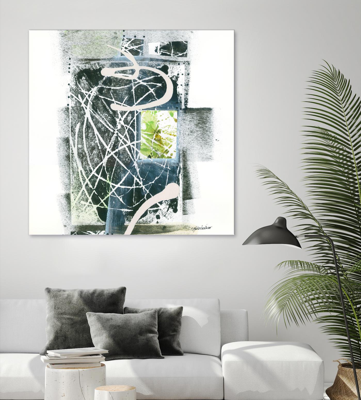 Sans titre by Sylvie Cloutier on GIANT ART - green abstract