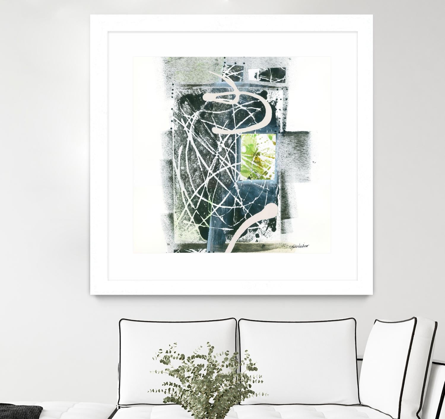 Sans titre by Sylvie Cloutier on GIANT ART - green abstract