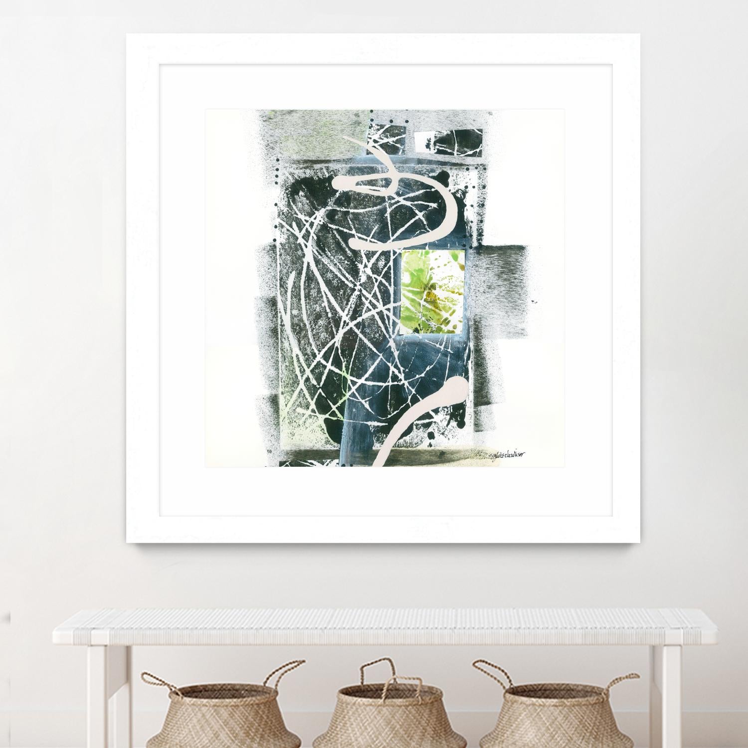 Sans titre by Sylvie Cloutier on GIANT ART - green abstract