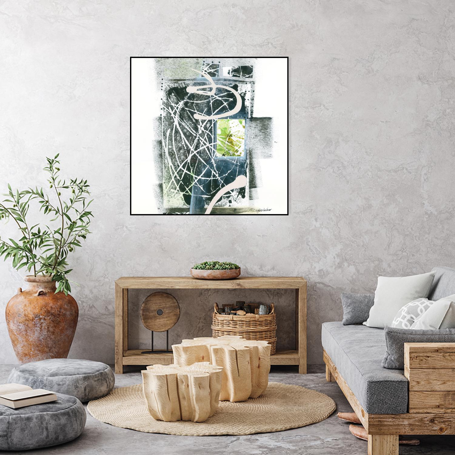 Sans titre by Sylvie Cloutier on GIANT ART - green abstract