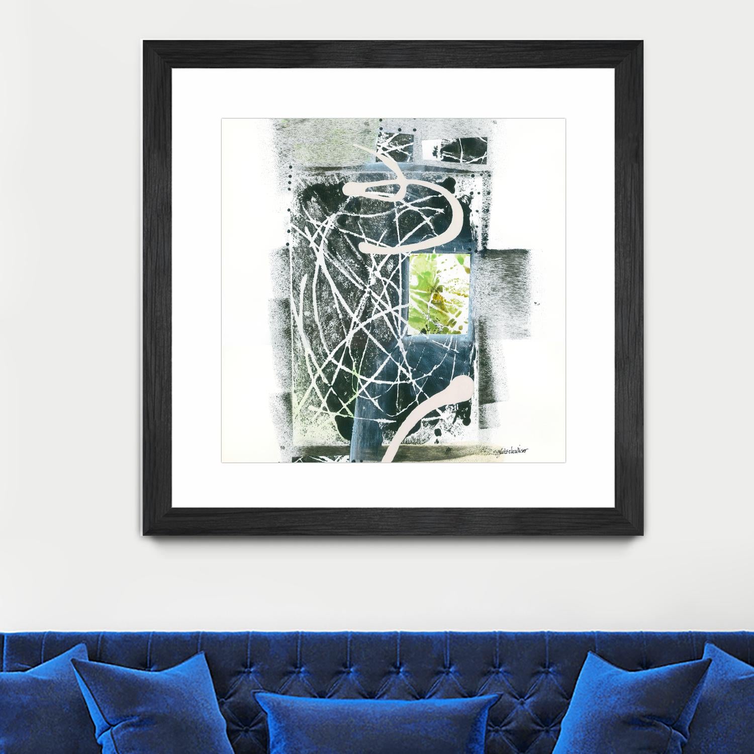 Sans titre by Sylvie Cloutier on GIANT ART - green abstract