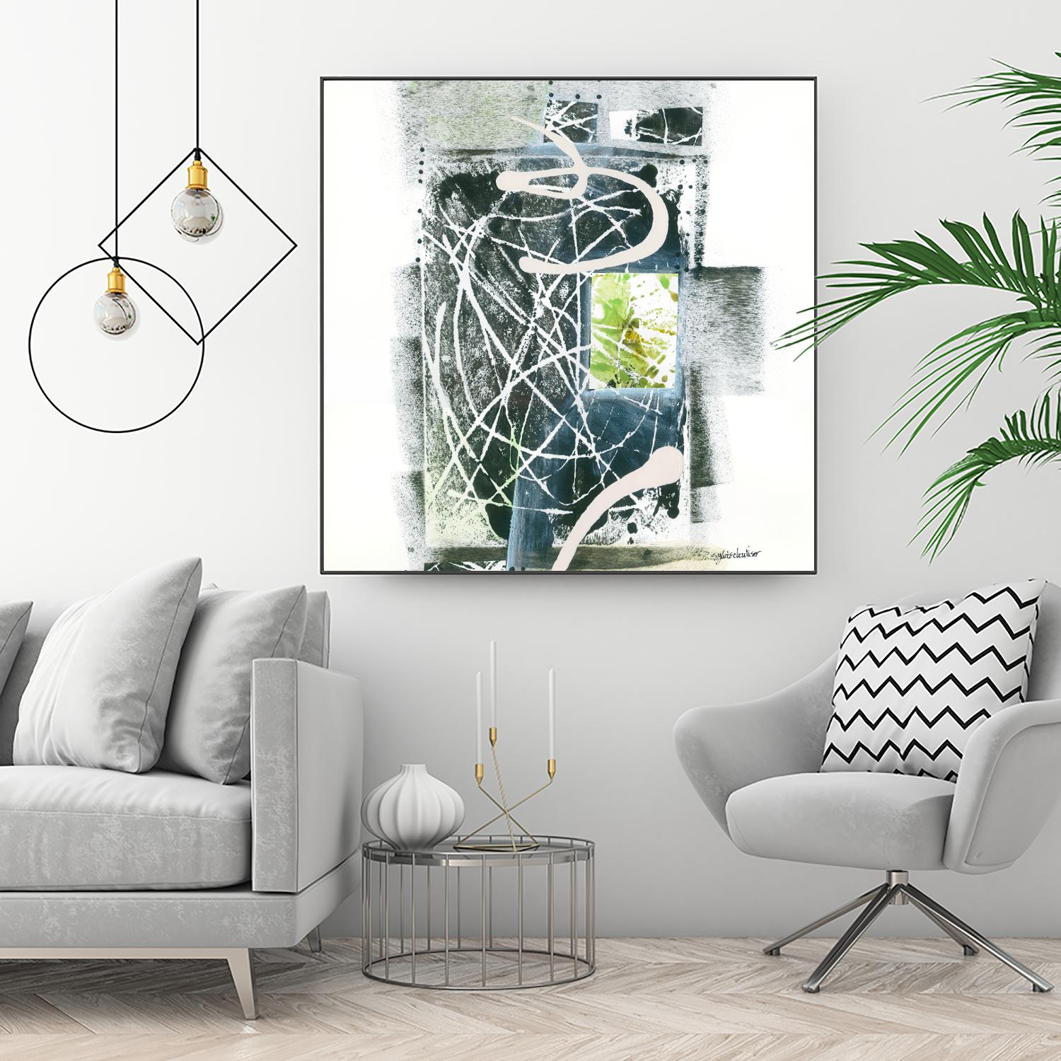 Sans titre by Sylvie Cloutier on GIANT ART - green abstract