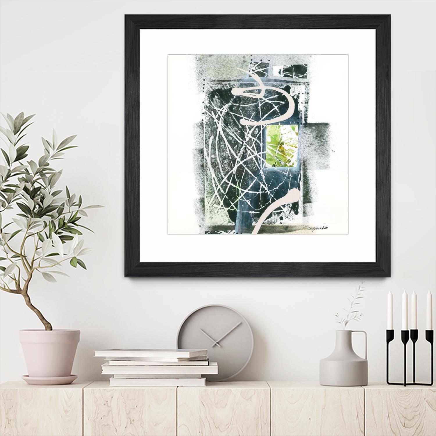 Sans titre by Sylvie Cloutier on GIANT ART - green abstract