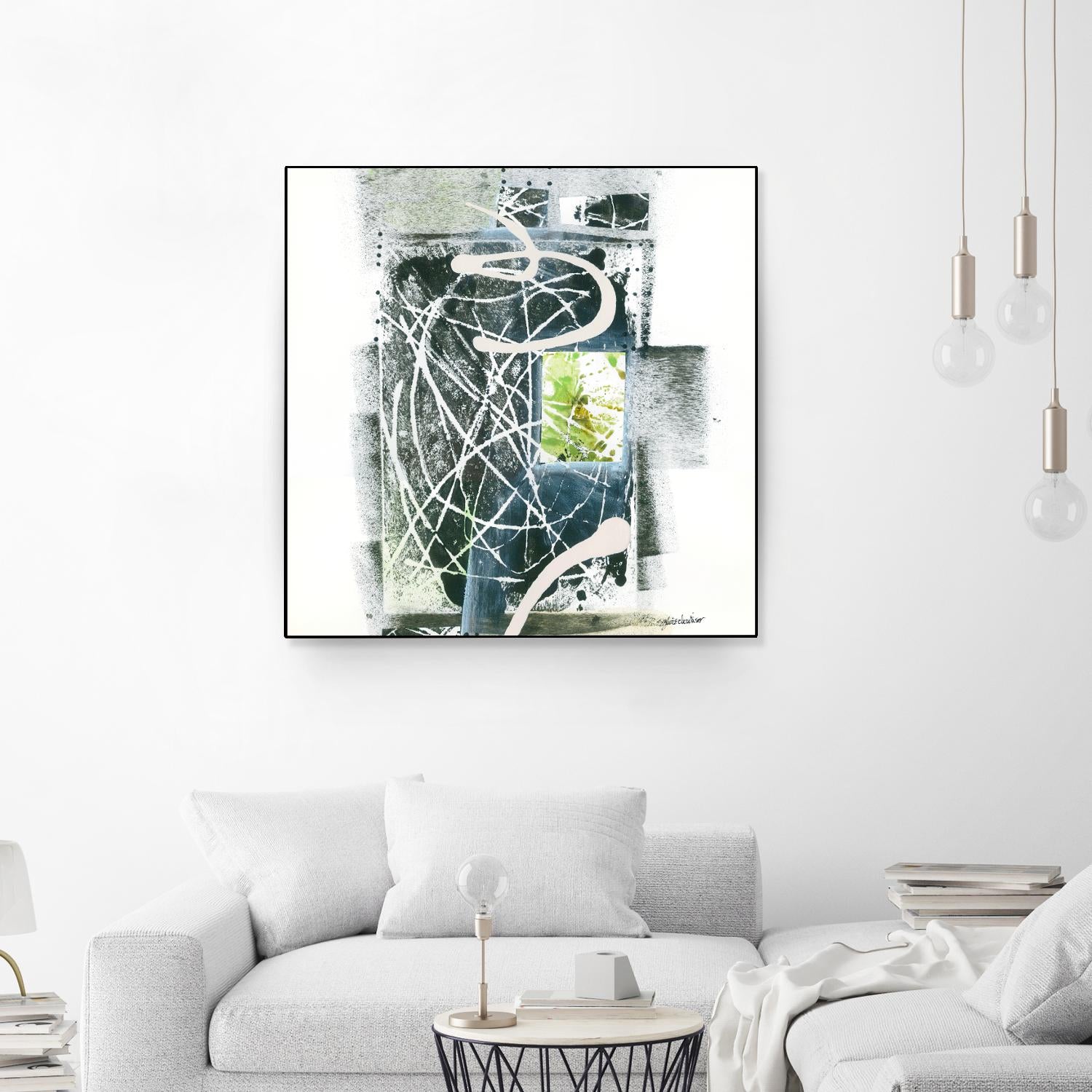 Sans titre by Sylvie Cloutier on GIANT ART - green abstract