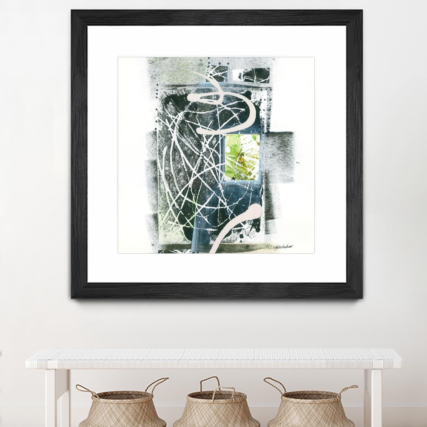 Sans titre by Sylvie Cloutier on GIANT ART - green abstract