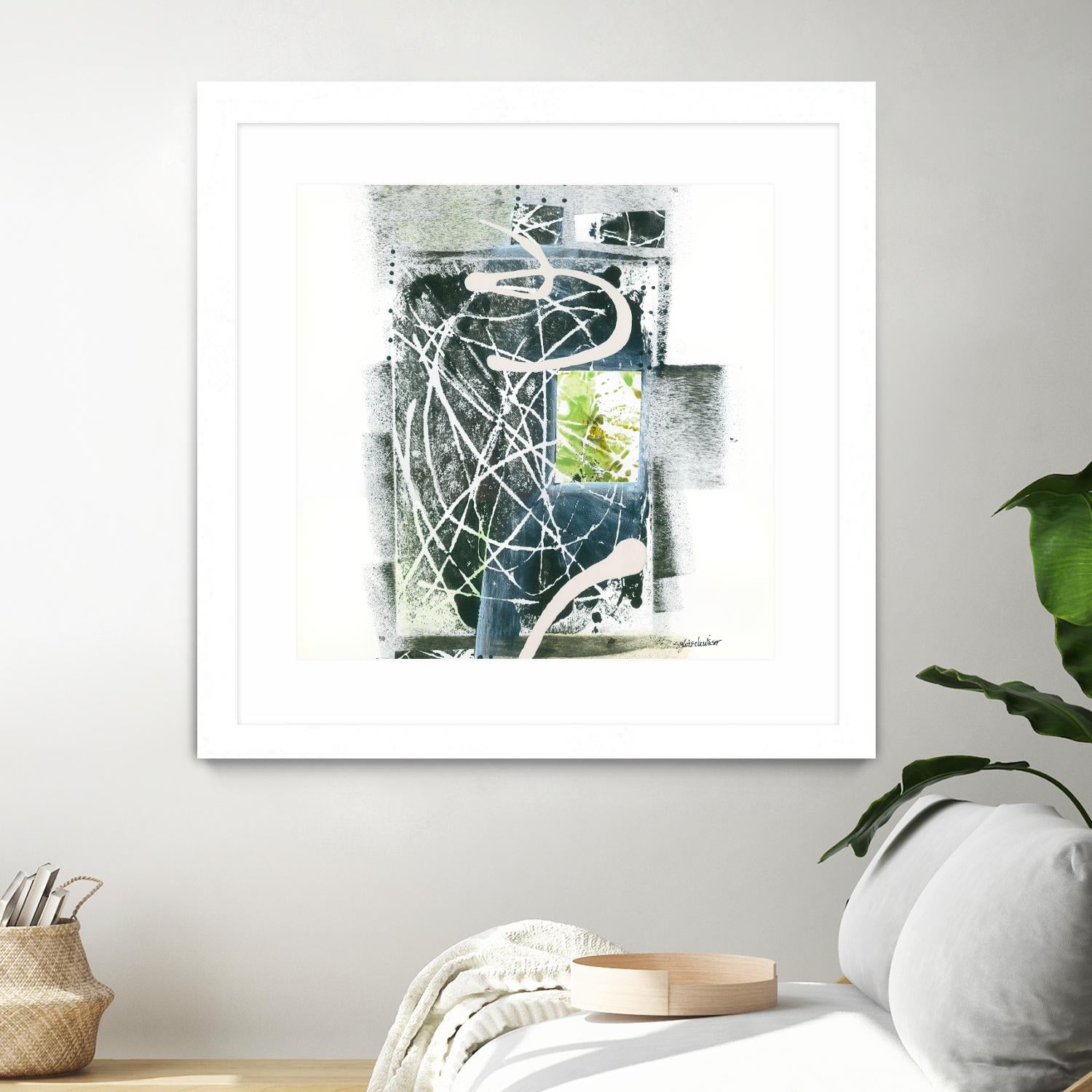 Sans titre by Sylvie Cloutier on GIANT ART - green abstract