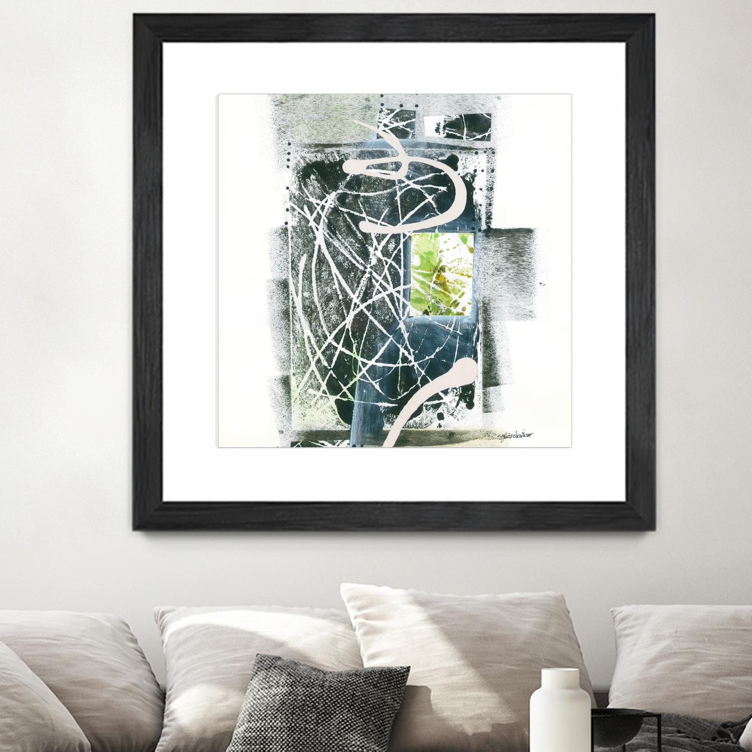 Sans titre by Sylvie Cloutier on GIANT ART - green abstract