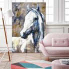 Lily of the valley by Marie Andrée Leblond on GIANT ART - beige animals horse