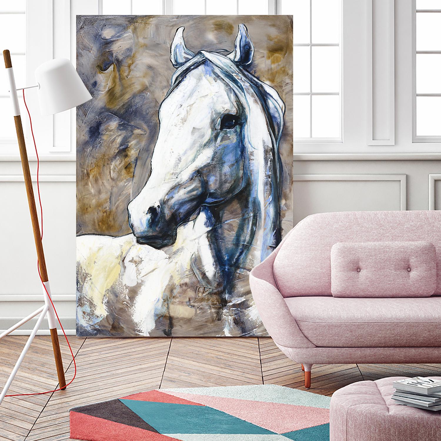 Lily of the valley by Marie Andrée Leblond on GIANT ART - beige animals horse