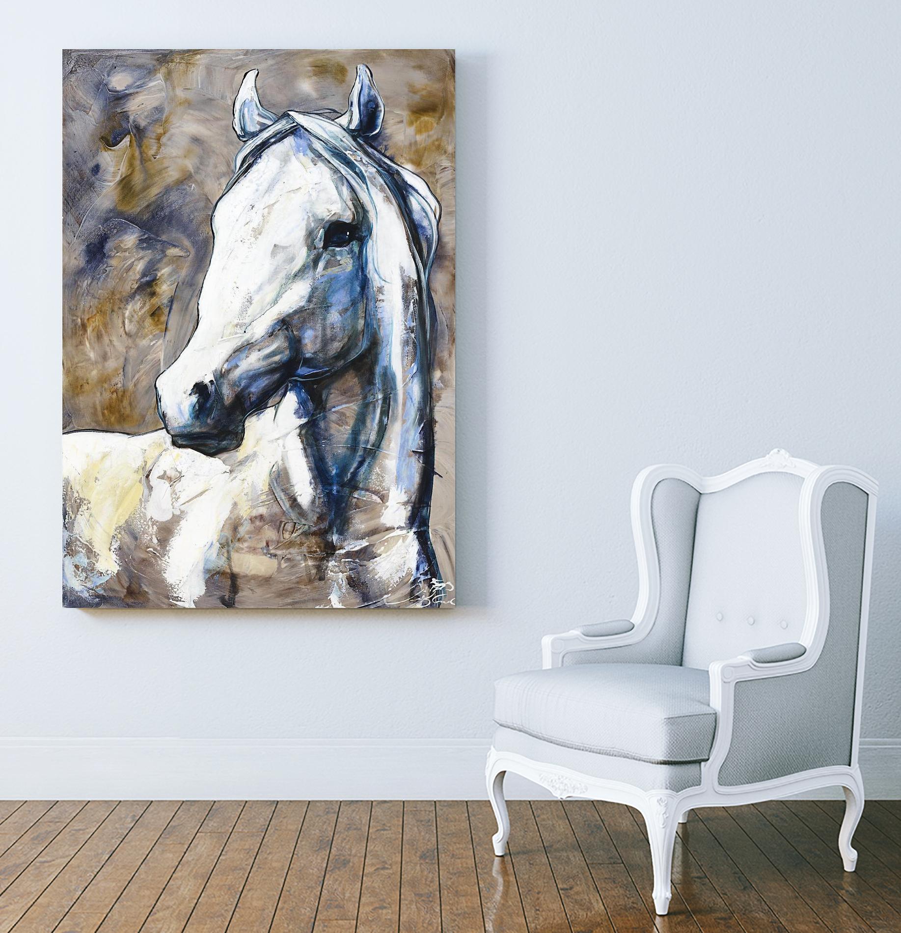 Lily of the valley by Marie Andrée Leblond on GIANT ART - beige animal artiste québécois